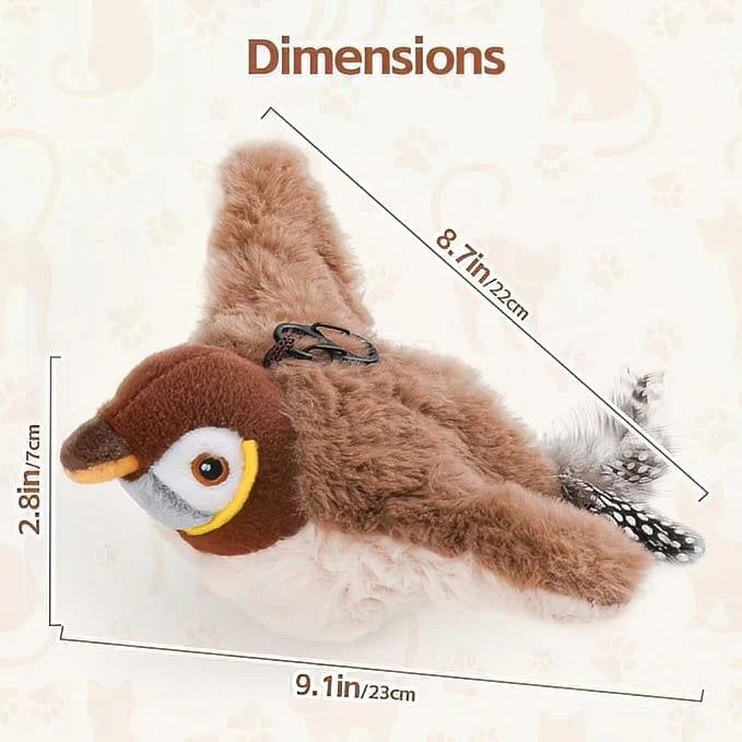 KittyBird Interactive Cat Toy Bundle - Motion Bird + Scratch Mat + Brush | Win $1000 Cash Contest
