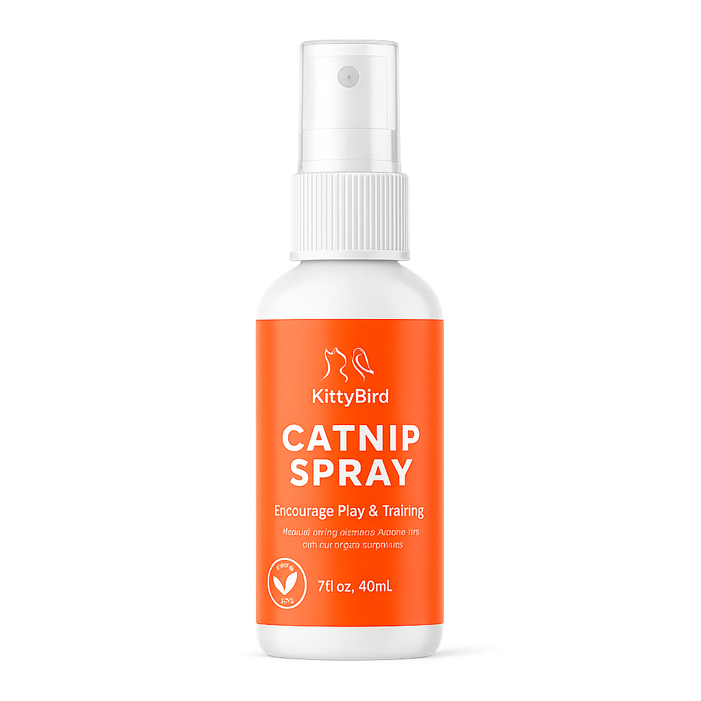 Premium KittyBird™ Catnip Spray for Cats - 50ml Natural Training & Play Enhancer
